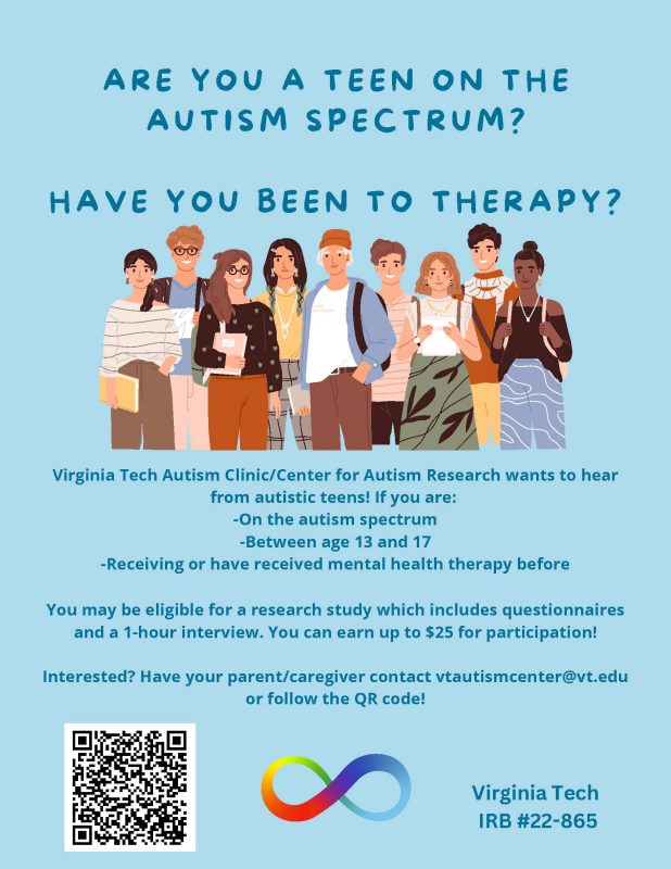 Recruitment for autistic youth