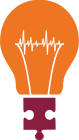 Image of a lightbulb with one puzzle piece at the bottom